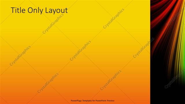 Title Only presentation slide layout