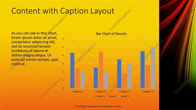 Content with Caption presentation slide layout