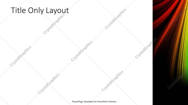 Title Only presentation slide layout