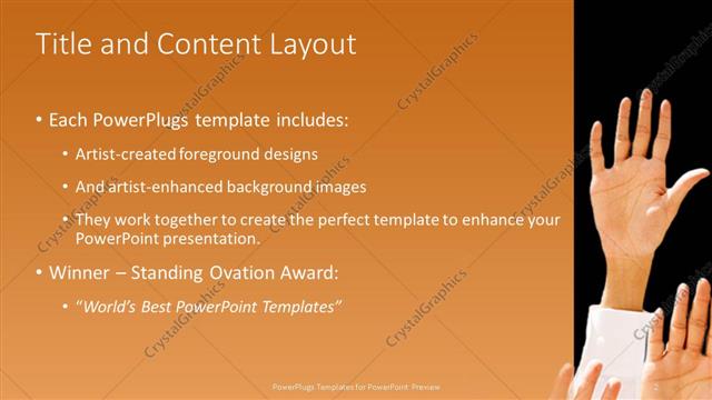 Title and Content presentation slide layout