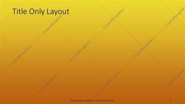 Title Only presentation slide layout