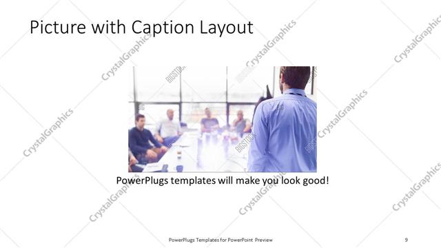 Picture with Caption presentation slide layout