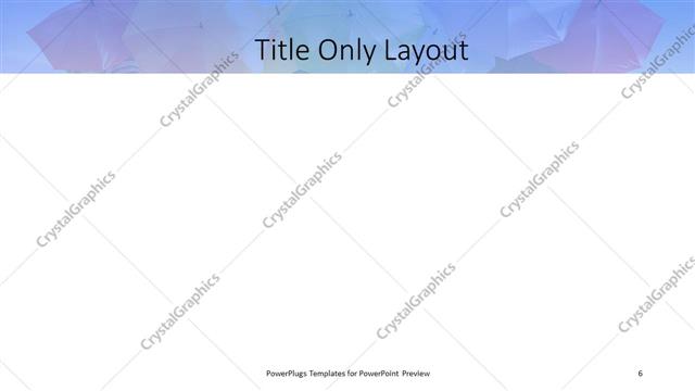 Title Only presentation slide layout