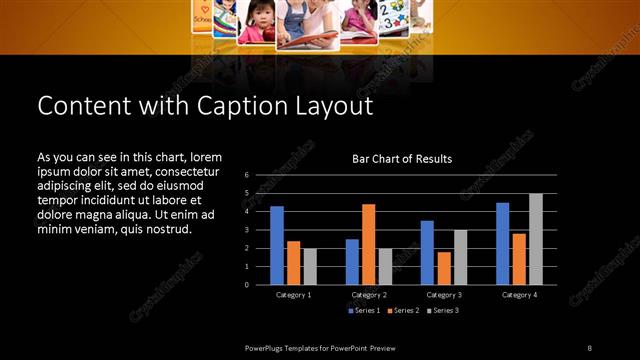 Content with Caption presentation slide layout