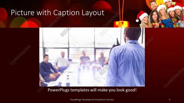 Picture with Caption presentation slide layout