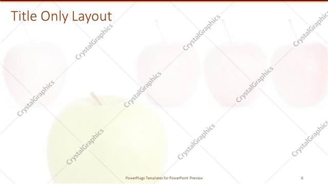 Title Only presentation slide layout