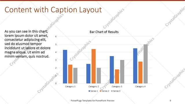 Content with Caption presentation slide layout