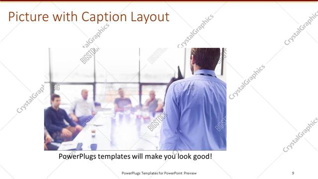 Picture with Caption presentation slide layout