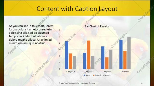 Content with Caption presentation slide layout