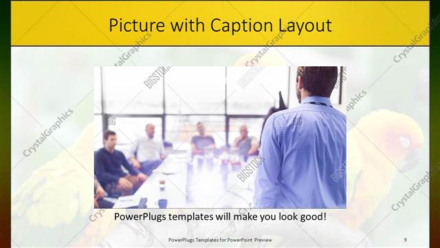Picture with Caption presentation slide layout
