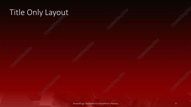 Title Only presentation slide layout