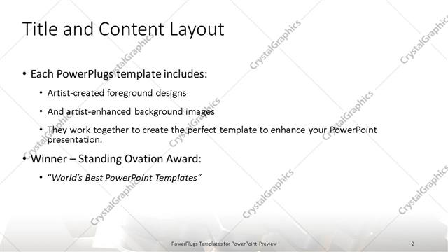 Title and Content presentation slide layout