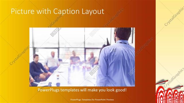 Picture with Caption presentation slide layout