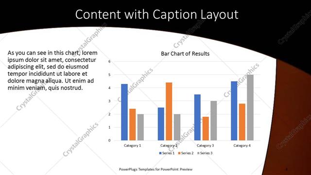 Content with Caption presentation slide layout