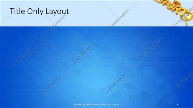 Title Only presentation slide layout