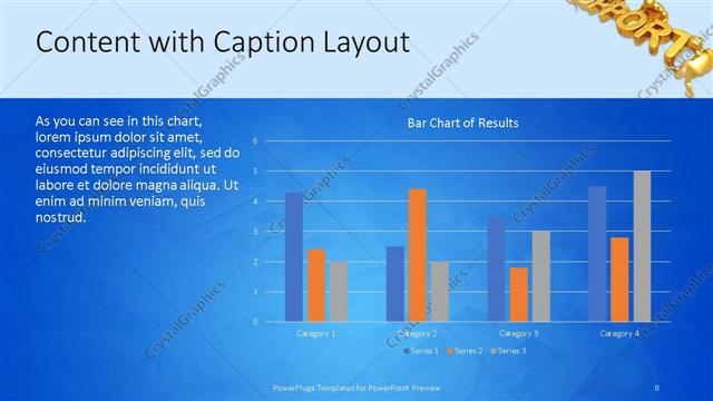 Content with Caption presentation slide layout