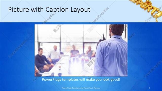 Picture with Caption presentation slide layout