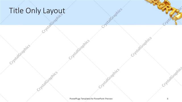 Title Only presentation slide layout