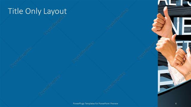 Title Only presentation slide layout