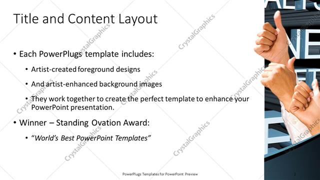 Title and Content presentation slide layout