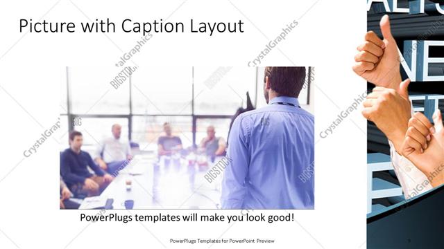 Picture with Caption presentation slide layout
