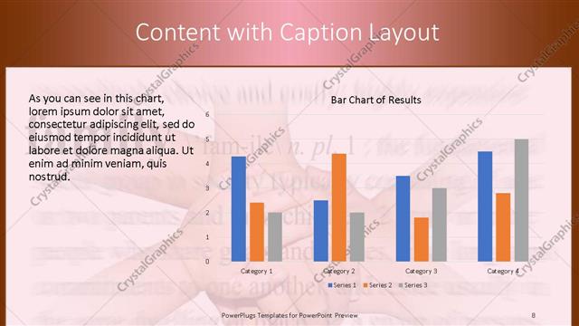 Content with Caption presentation slide layout