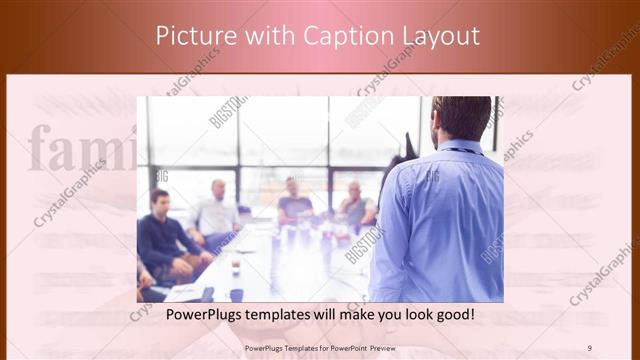 Picture with Caption presentation slide layout