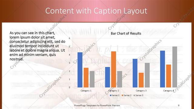 Content with Caption presentation slide layout