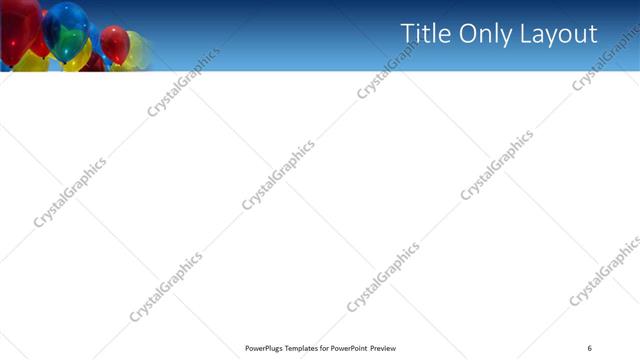 Title Only presentation slide layout