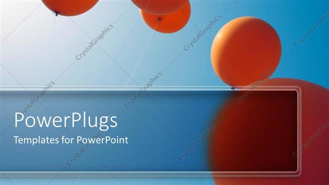  Presentation with helium - Several red helium balloons on strings against blue sky