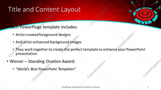 Title and Content presentation slide layout