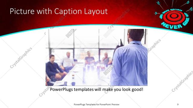 Picture with Caption presentation slide layout