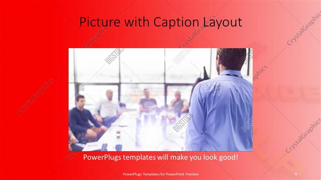 Picture with Caption presentation slide layout