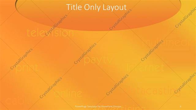 Title Only presentation slide layout