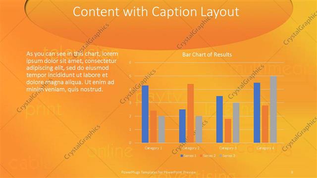 Content with Caption presentation slide layout