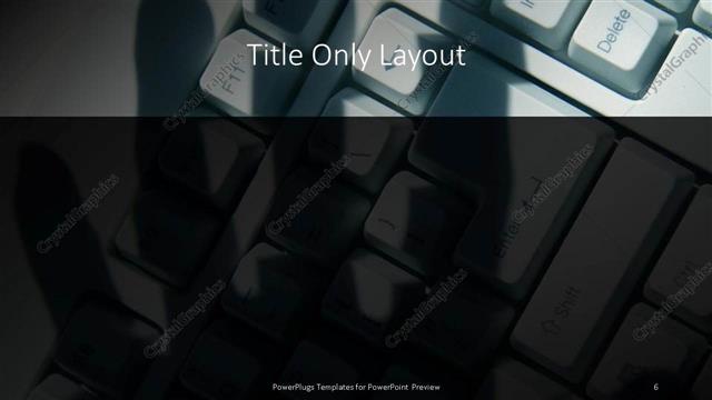 Title Only presentation slide layout