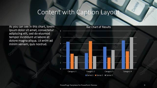 Content with Caption presentation slide layout