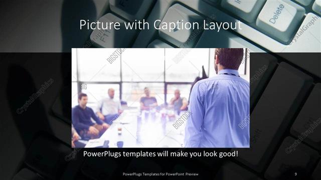 Picture with Caption presentation slide layout