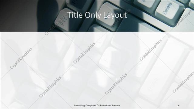 Title Only presentation slide layout