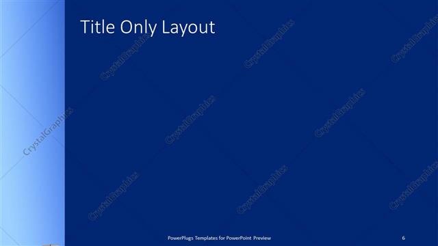 Title Only presentation slide layout