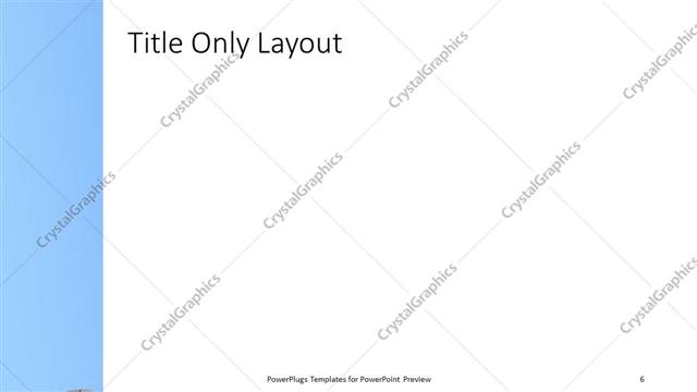 Title Only presentation slide layout