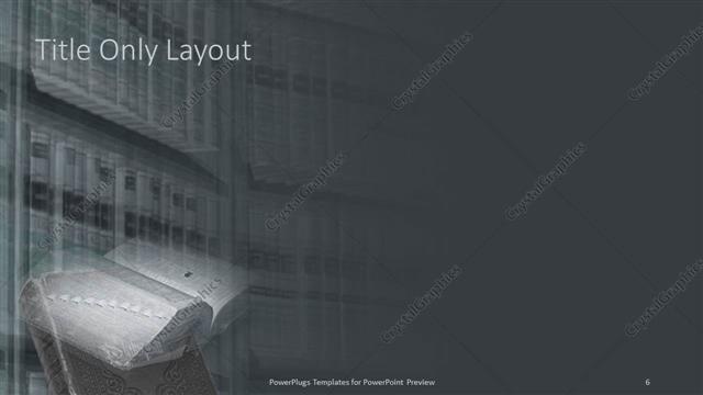 Title Only presentation slide layout