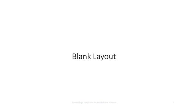 Blank presentation slide layout