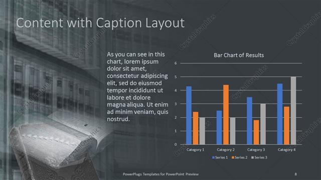 Content with Caption presentation slide layout