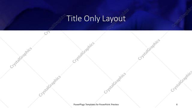 Title Only presentation slide layout