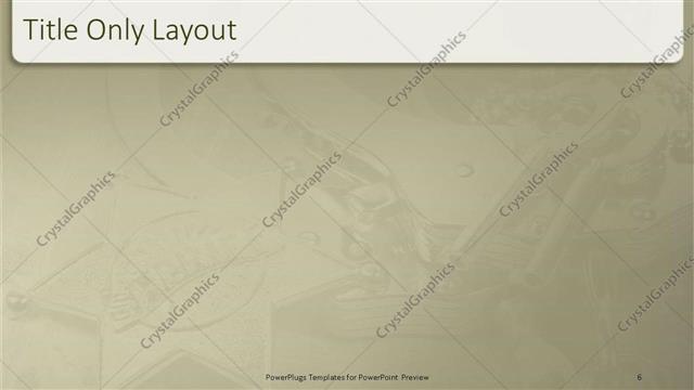 Title Only presentation slide layout