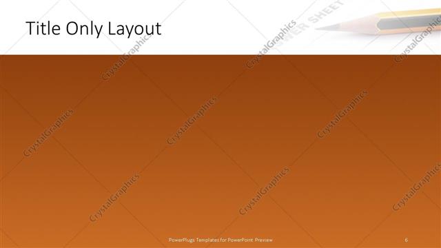 Title Only presentation slide layout