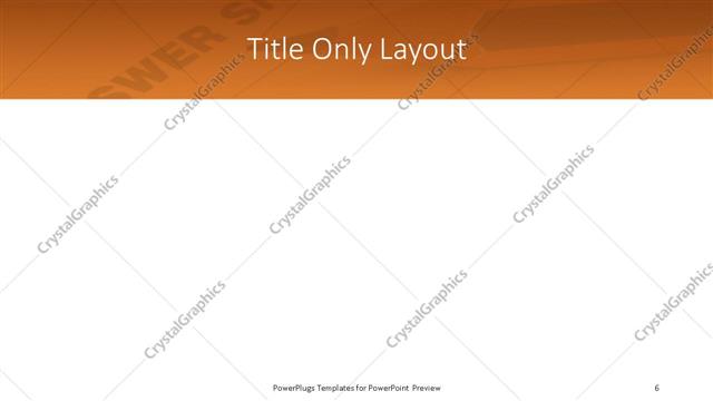 Title Only presentation slide layout