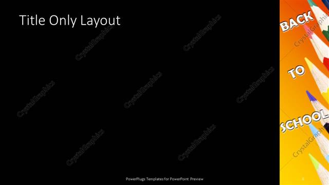 Title Only presentation slide layout