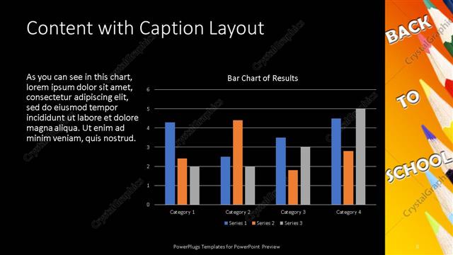 Content with Caption presentation slide layout